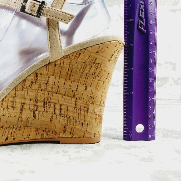 New Charles By Charles David Women's Lambert Cork Wedge Open Toe Sandals C972 - Picture 9 of 12